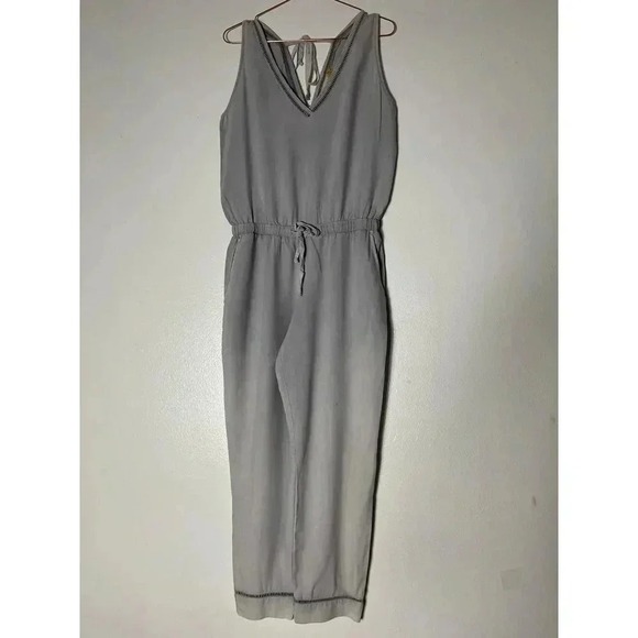 Cloth and Stone Anthropology Womens Wrap Front Top Romper Jumpsuit Overa… - Picture 1 of 8